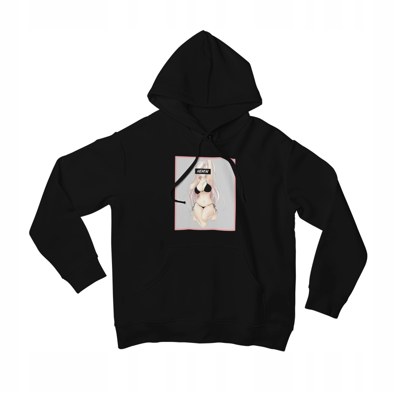 

Bluza Hentai Z Kapturem Anime Manga Czarna XL