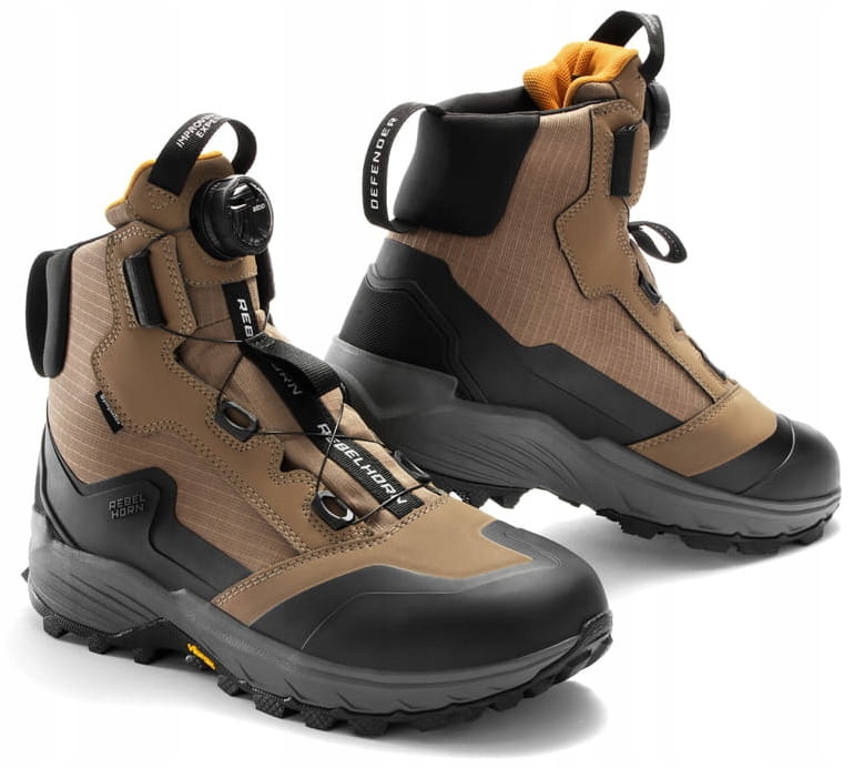 Rebelhorn Defender Dezertt Motocyklové Turistické Topánky Hnedý Adventure
