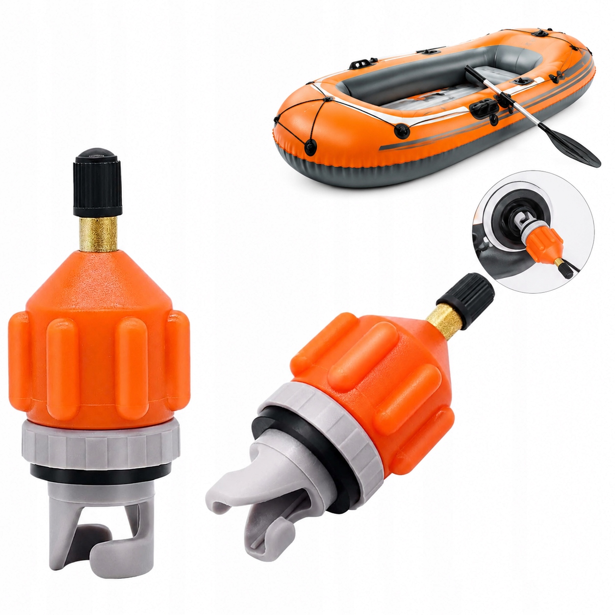 2X Adapter Pompka Przejściówka Do Pompowania Zaworu Deski Sup Nowy