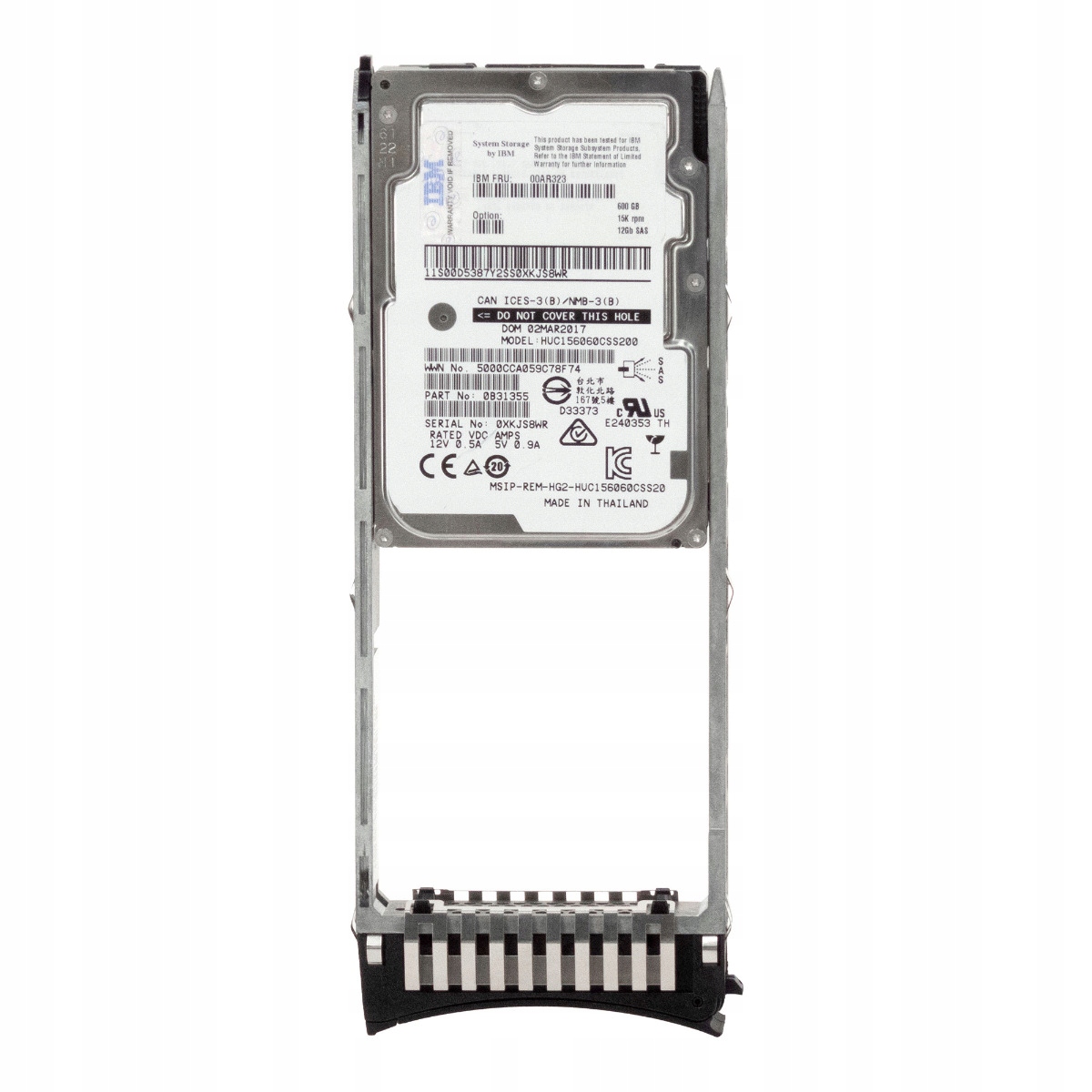 Ibm 00AR323 600GB 15K 128MB SAS-3 2.5'' HUC156060CSS200