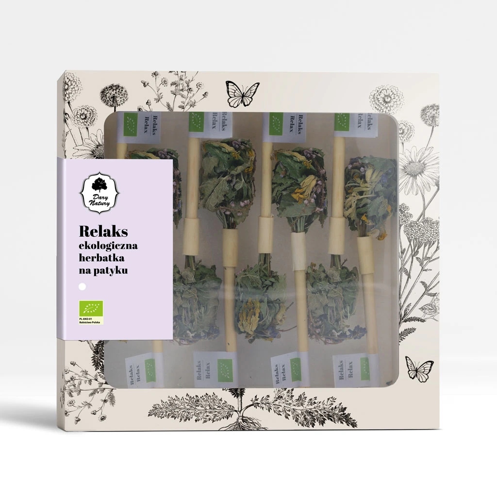 Levně Čaj na tyčince Relax Eko 8ks – Dary Natury