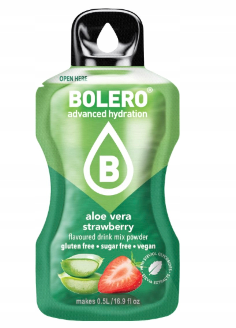 Bolero Instantní nápojové tyčinky Aloe Vera Strawberry 3 g
