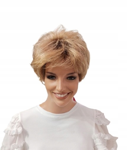 Paruka s ofinou mix blond Krátký módní účes-Nessaja wigs shop