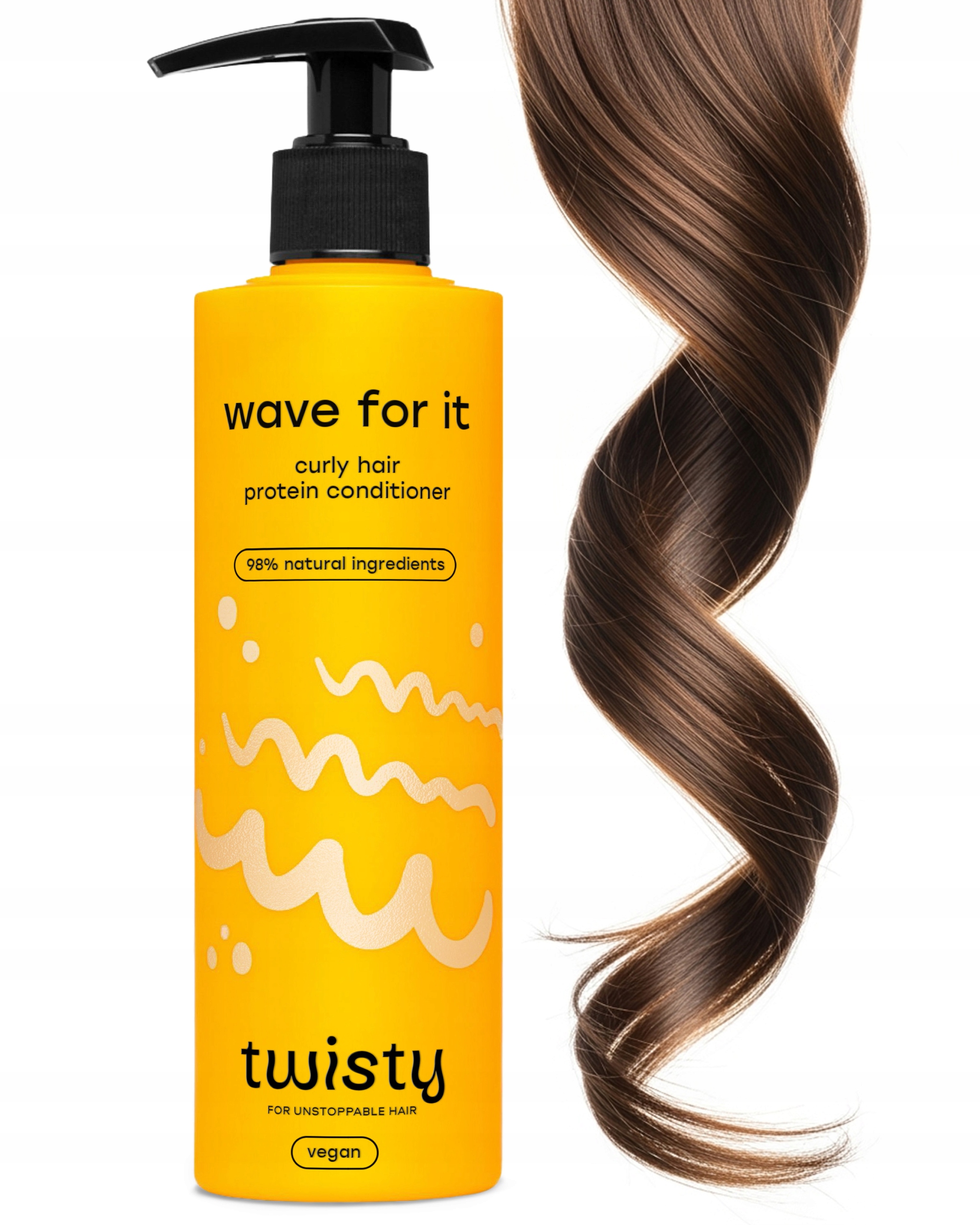 Proteinový Kondicionér pro Kučeravé Vlasy, Vyživuje Vlny A Lokny Twisty Wave For It