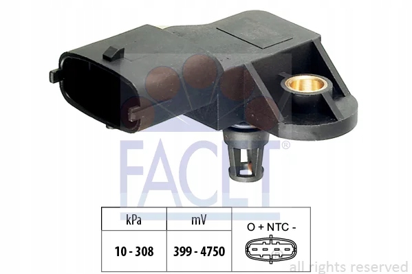 Facet 10.3410 Датчик, давление надува