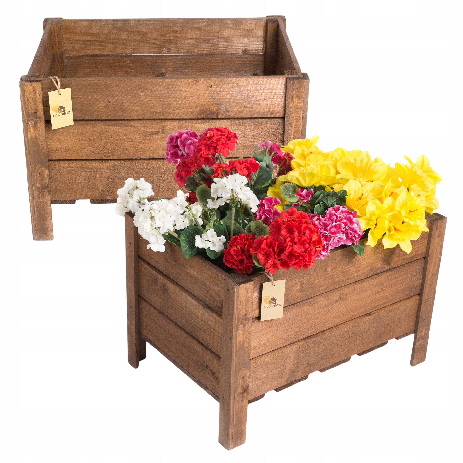 Držák Na Květináč Stojící dřevěný květináč Rostliny Produkt Polský Velký