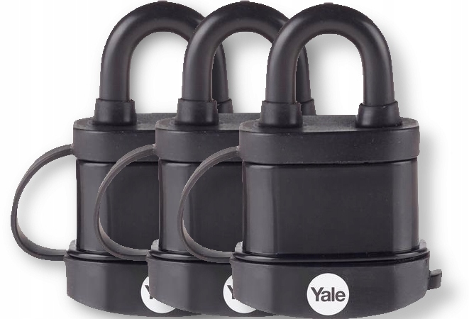 KOMPLET 3 KŁÓDEK YALE NA JEDEN KLUCZ
