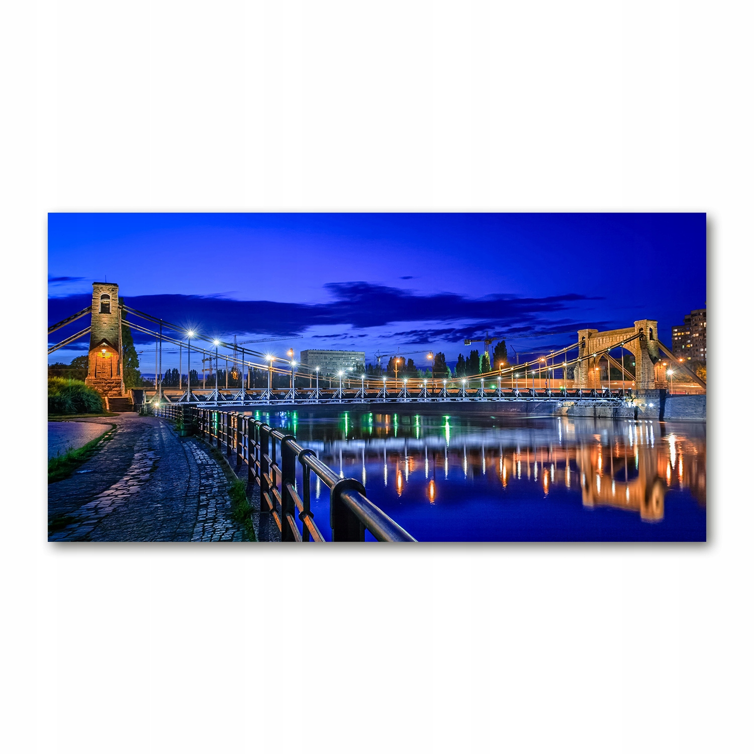 

Foto obraz akryl zdjęcie Wrocław nocą 120X60 cm