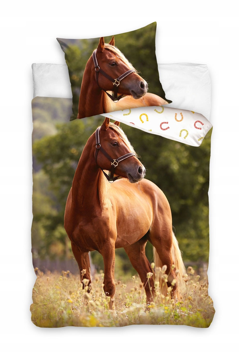 

Pościel Bawełniana 140 X 200 CM Animal Koń Horse