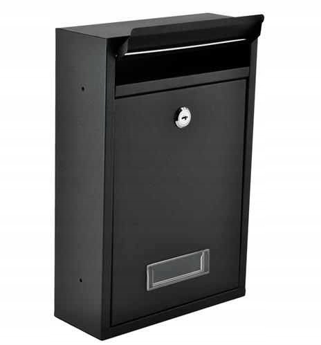 Металлический почтовый ящик S6237 черный