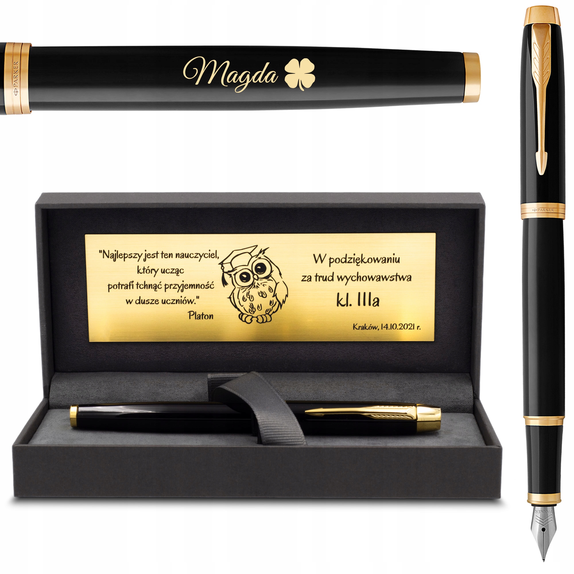 

Pióro wieczne Parker IM czarne Gt z Grawerem Pre