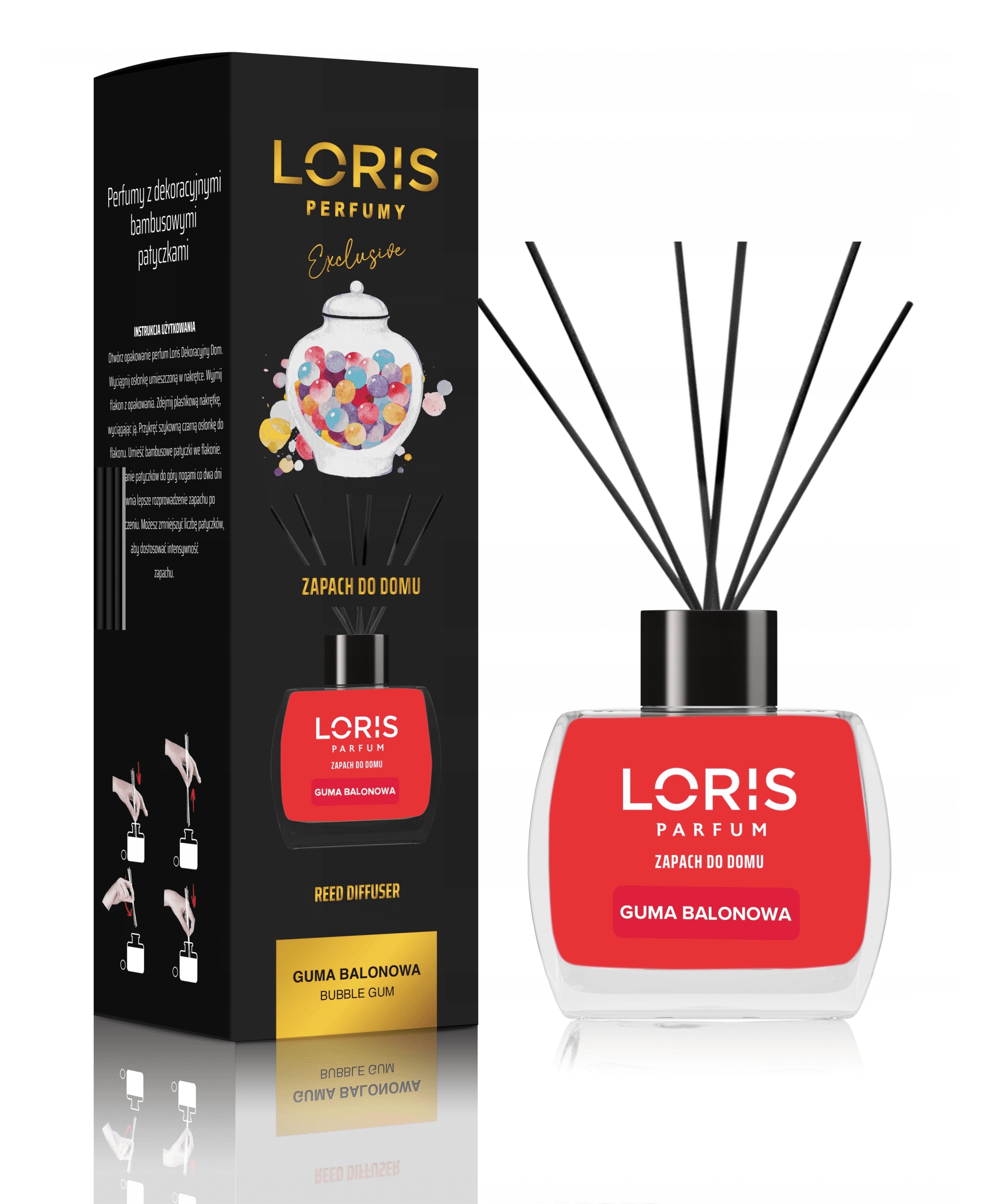 

Zapach Odświeżacz 120ML Loris Guma Balonowa
