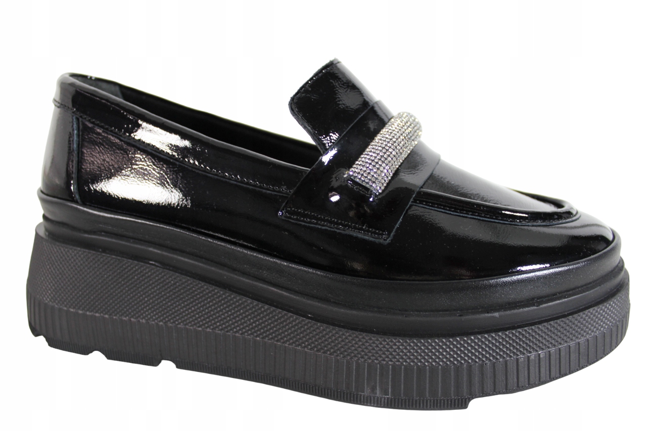 Polobotky Verano 375.1537 VEL.38 Kůže Černý Lak