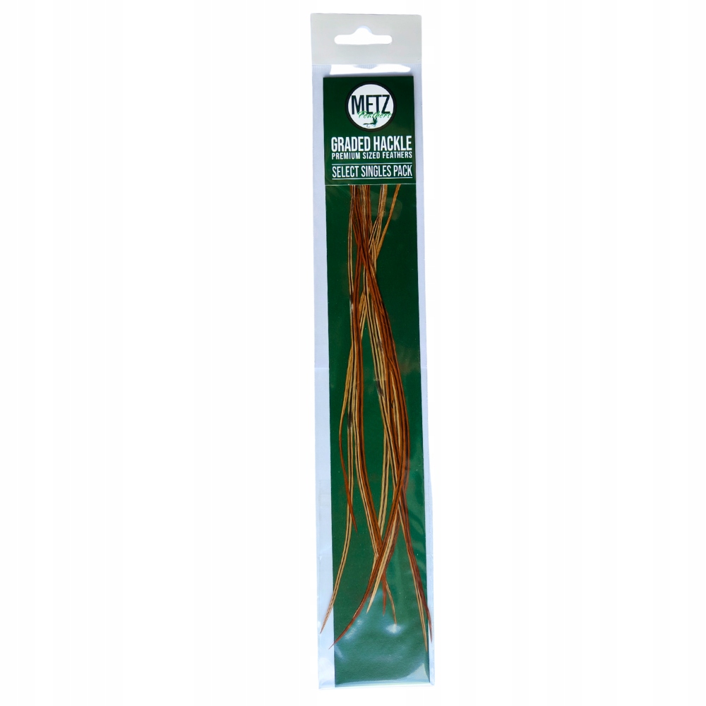 Pióra Siodłowe Metz Saddle Single Pack 10 feathers Brown 92415-14