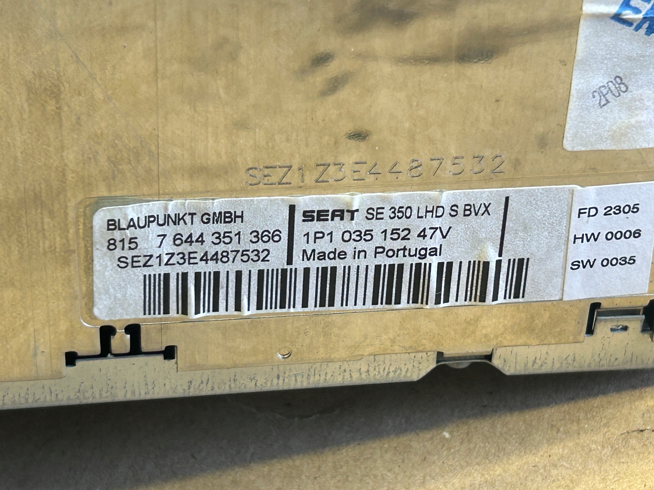 SEAT LEON II ORYGINALNE RADIO 1P103515247V