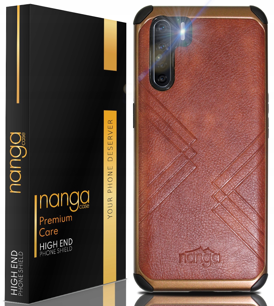 

Etui Ze Skóry Pancerne Biznes Do Oppo A91 Brąz
