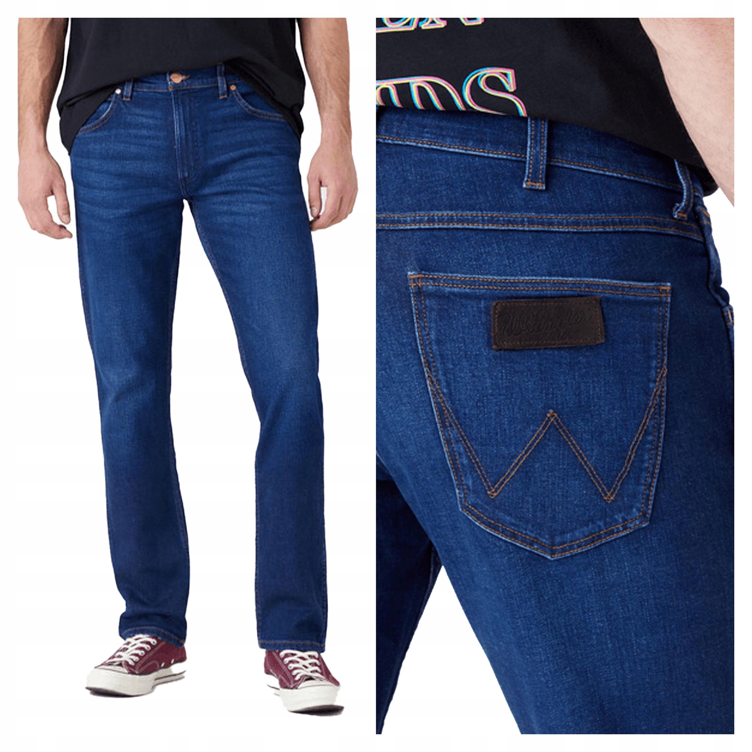 Pánské jednoduché džínové kalhoty Wrangler Greensboro 46/36