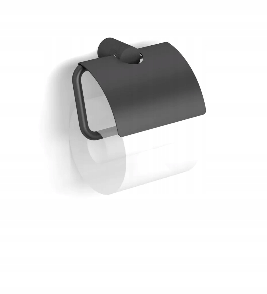 Držiak na toaletný papier s krytom Stella Megan čierny Mat