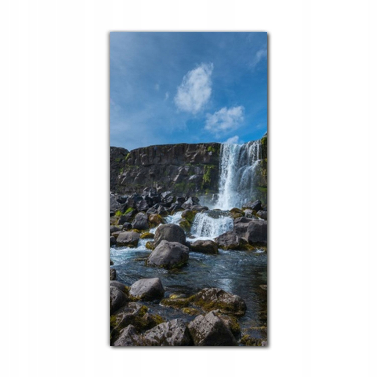 

Obraz na szkle nowoczesny 60x120 Islandia wodospad