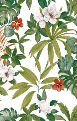 OBRUS CERATA GRUBA NA WŁÓKNINIE KWIATY LIŚCIE 140x250