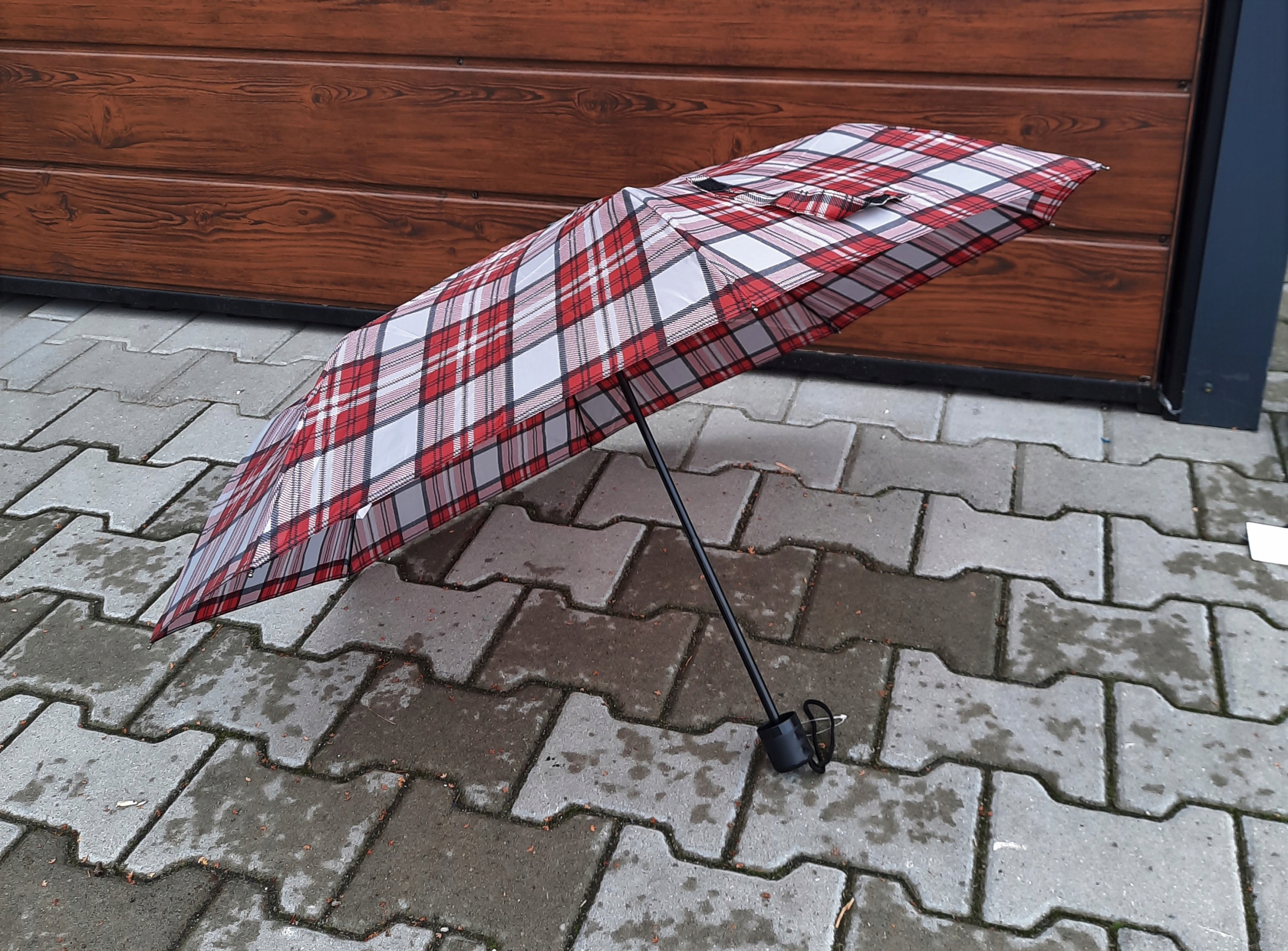 Parasol manualny, składany mini krata