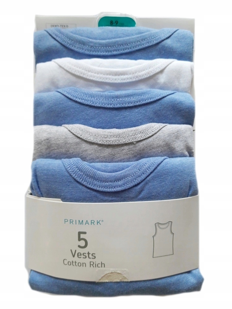 

5-pak Primark koszulki Podkoszulki 6-7 lat 122