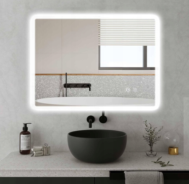 Led kúpeľňové zrkadlo SaniteModar 60x80 antipara