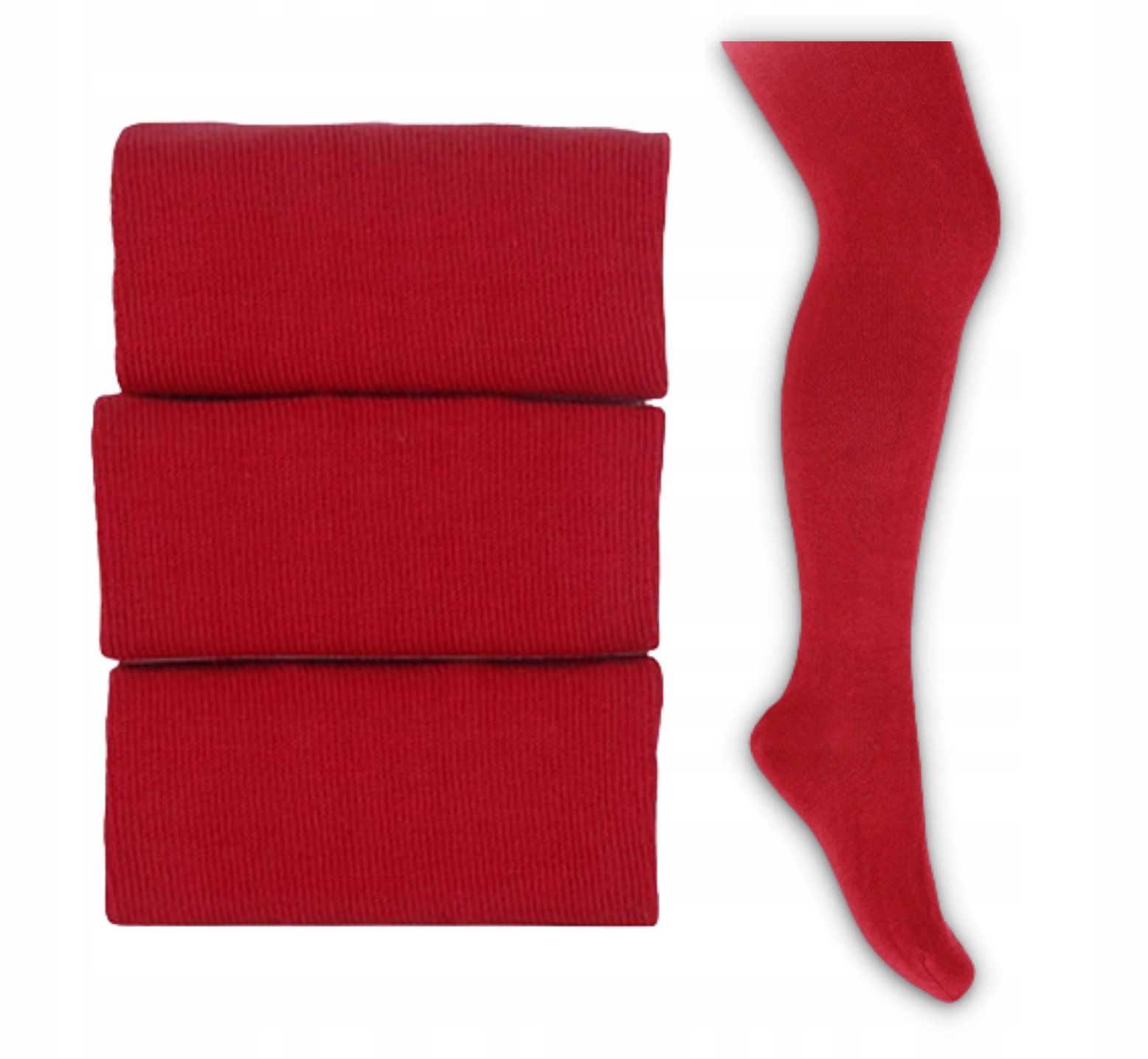 RAJSTOPY dziecięce Wola GŁADKIE 92-98 czerwone