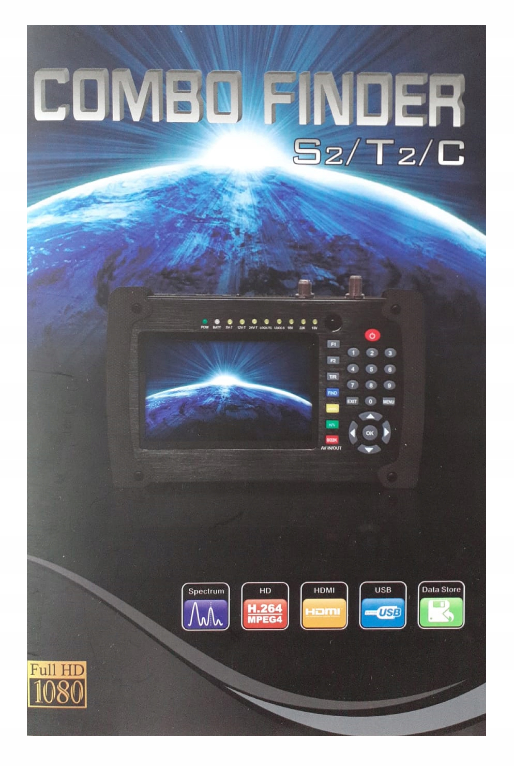 Merač Satelitného Signálu Hw 718 2STC Hd 1080 Combo S2\T2\C Hdmi Usb