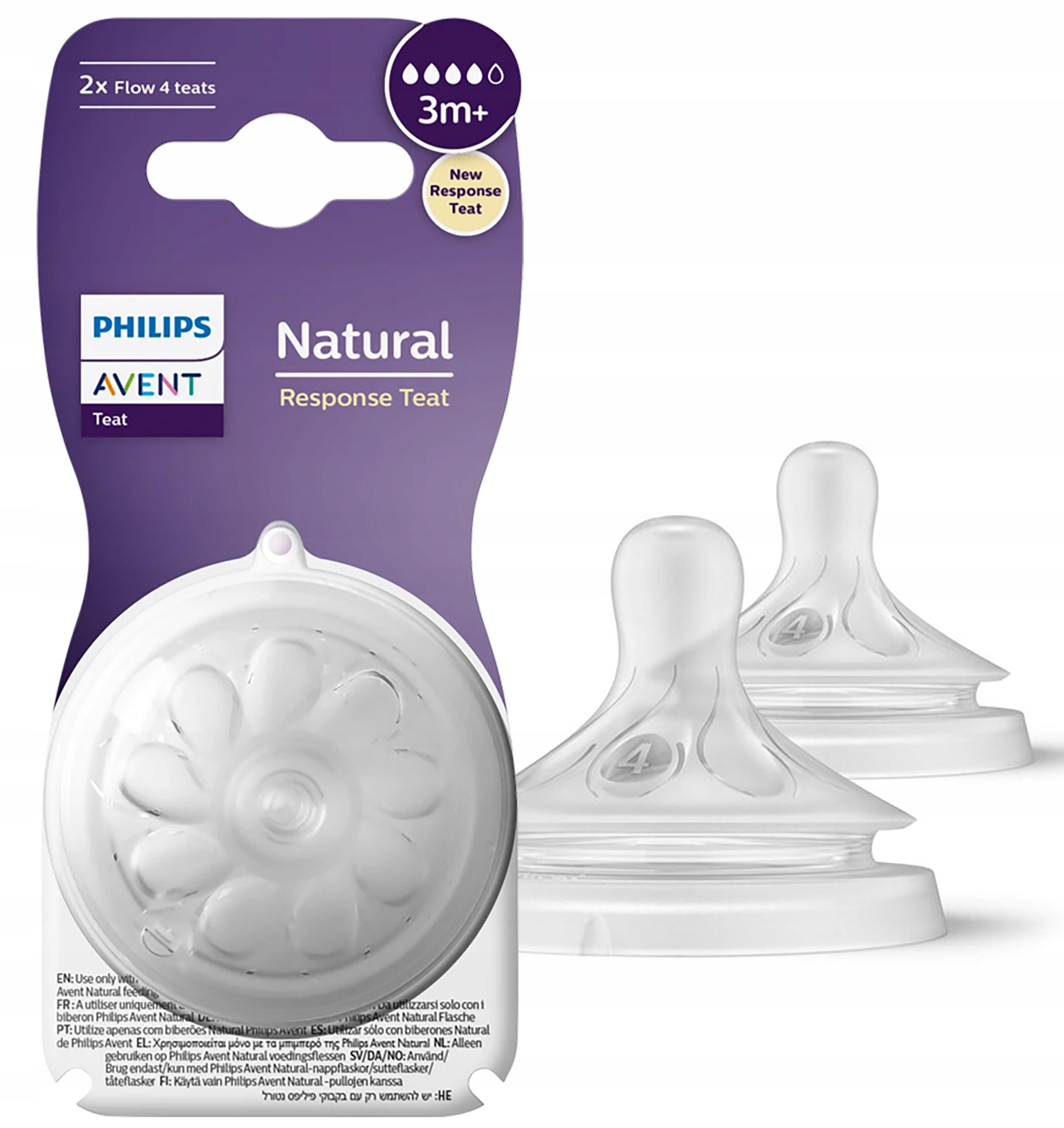 

Avent natural smoczek do butelki Response 3m+ nr4