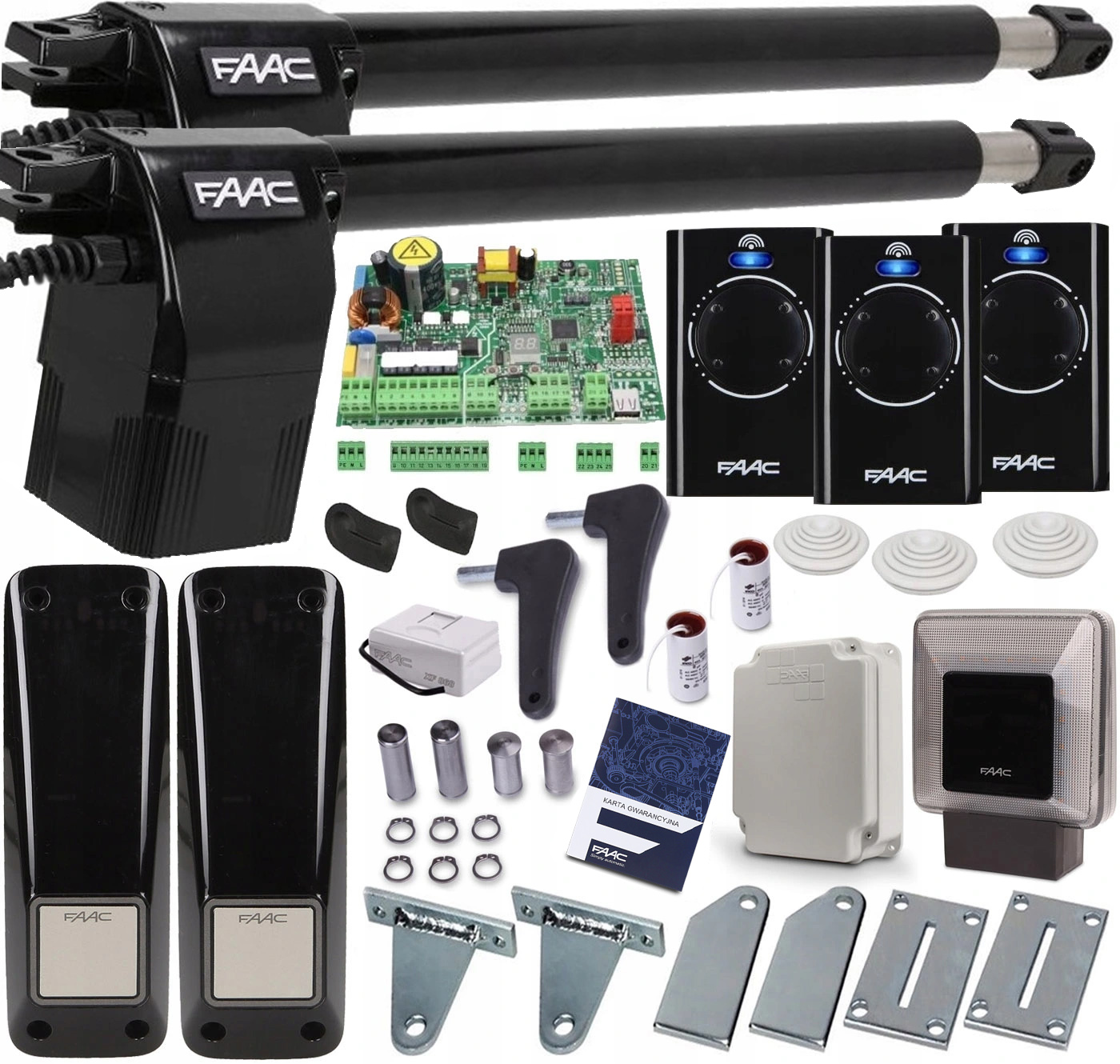 

Zestaw Automatyki Faac Alfa 414 3xPILOT Lampa Xled