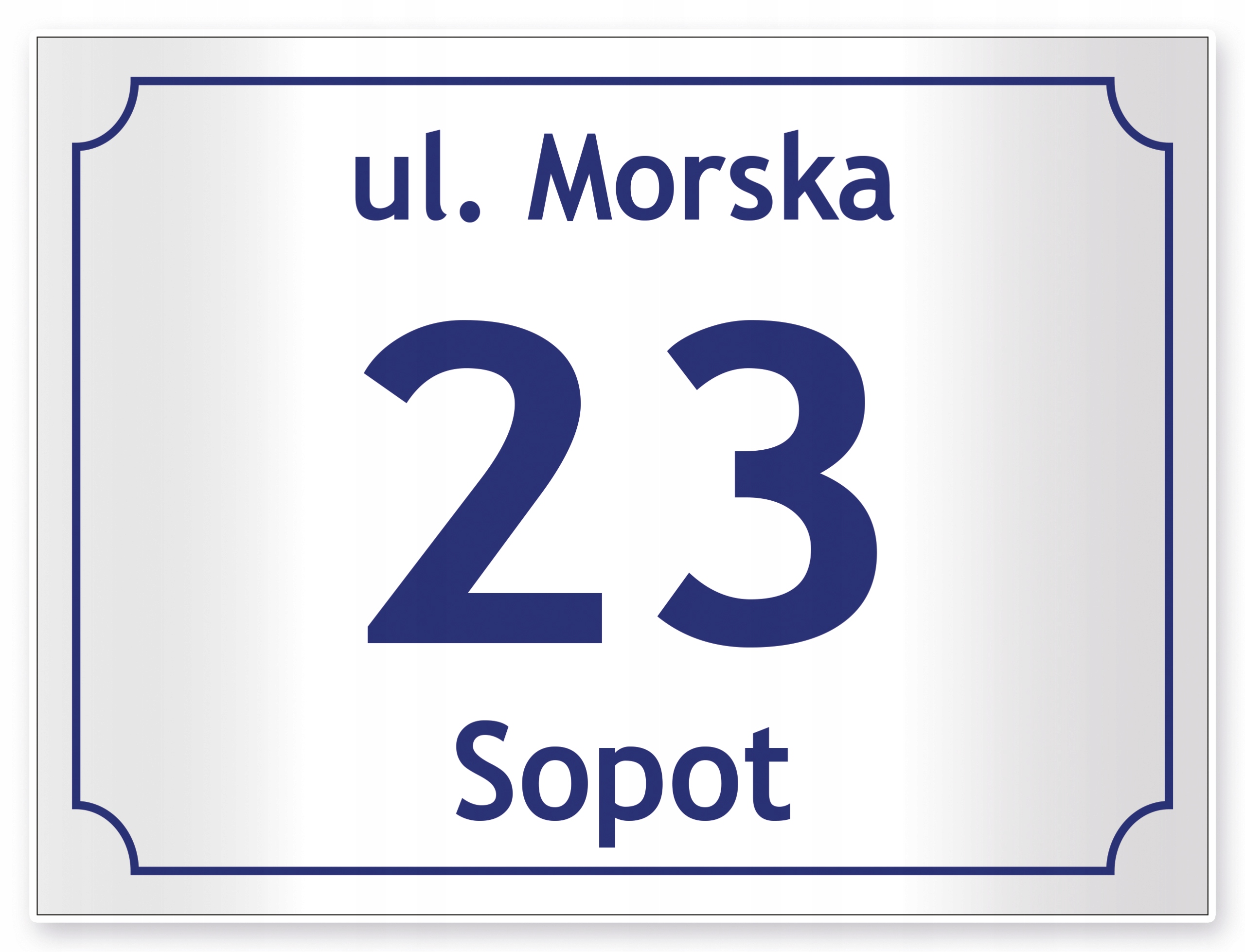 TABLICZKA ADRESOWA z numerem domu tablica 40x30 cm