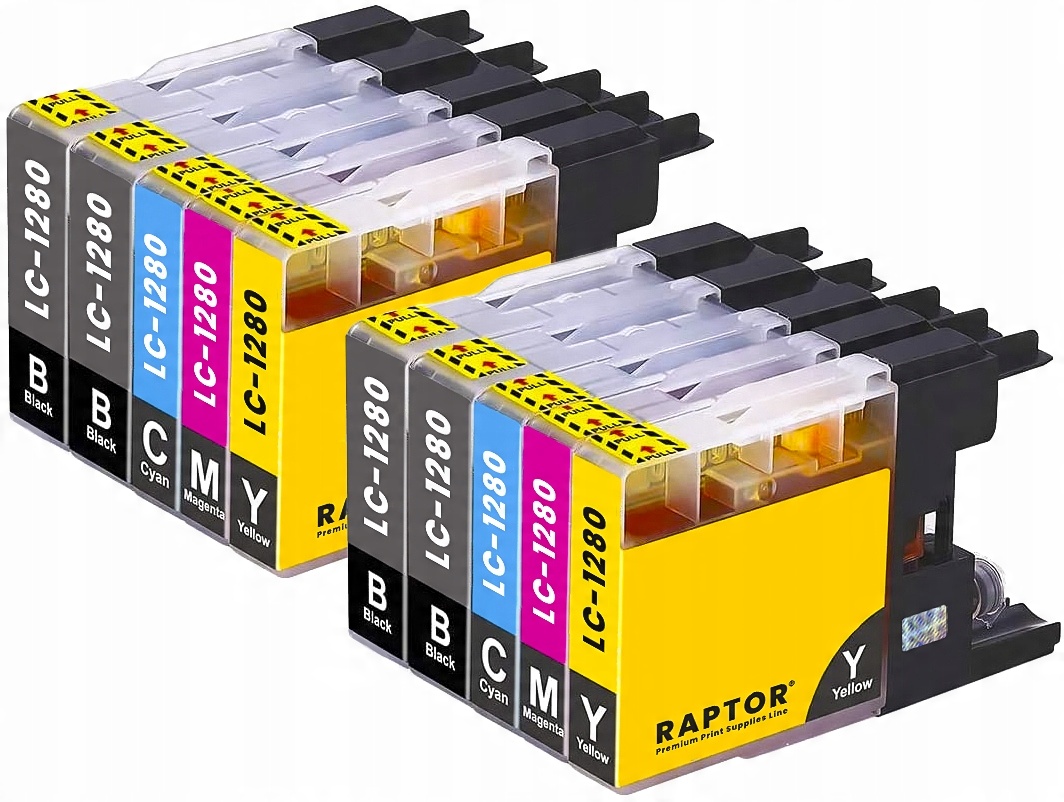 

10x tusz do brother DCP-J525W DCP-J725DW LC-1280