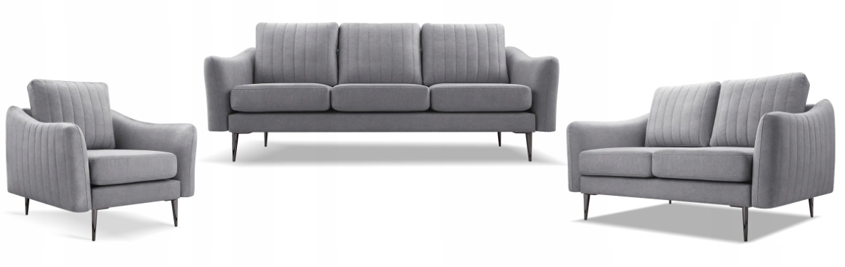 Sada Cori 3+2+1 Pohovka, pohovka a křeslo Cloud 81 šedá Výrobce Pl