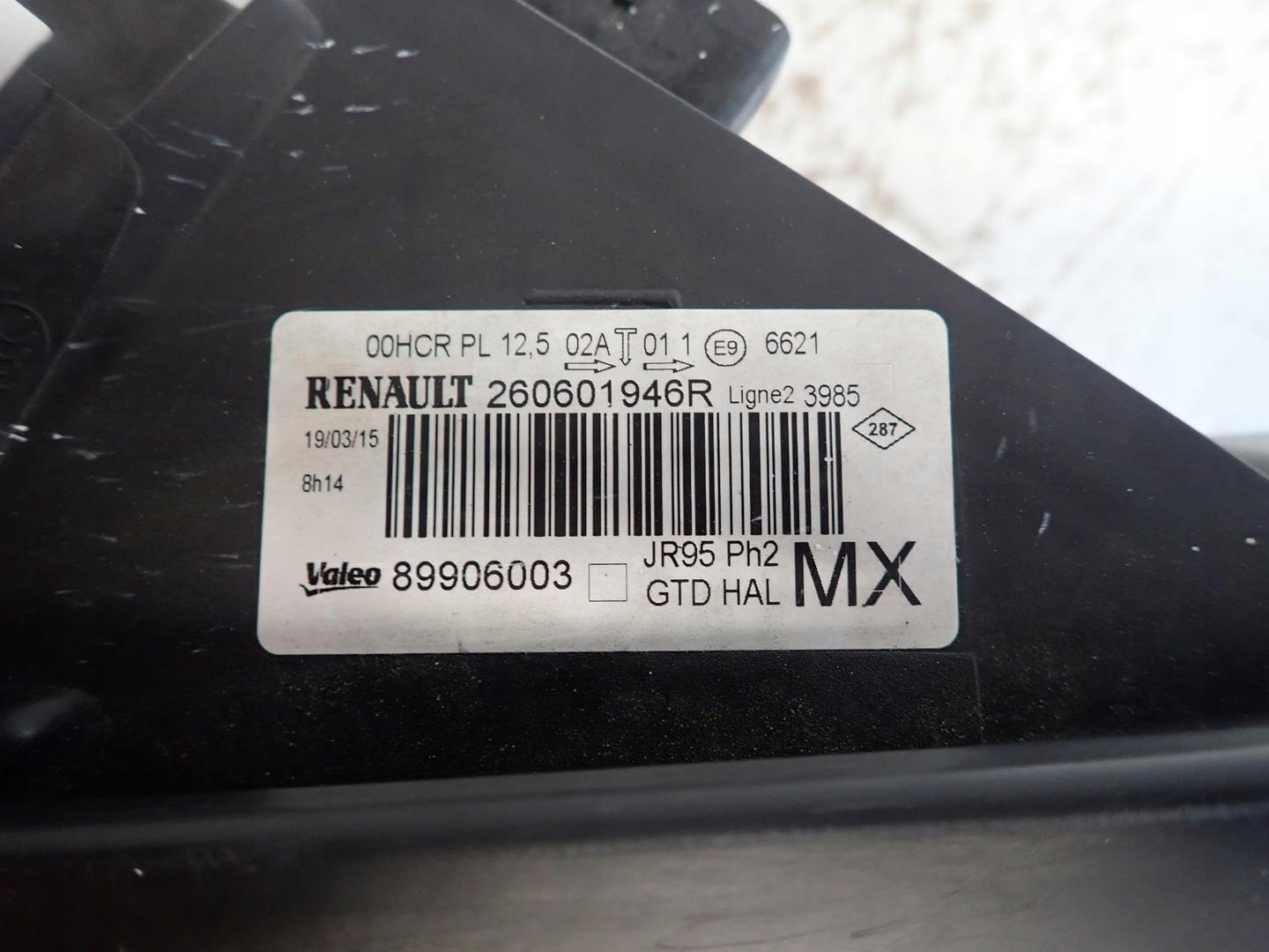 light front left RENAULT SCENIC III LIFT 2012