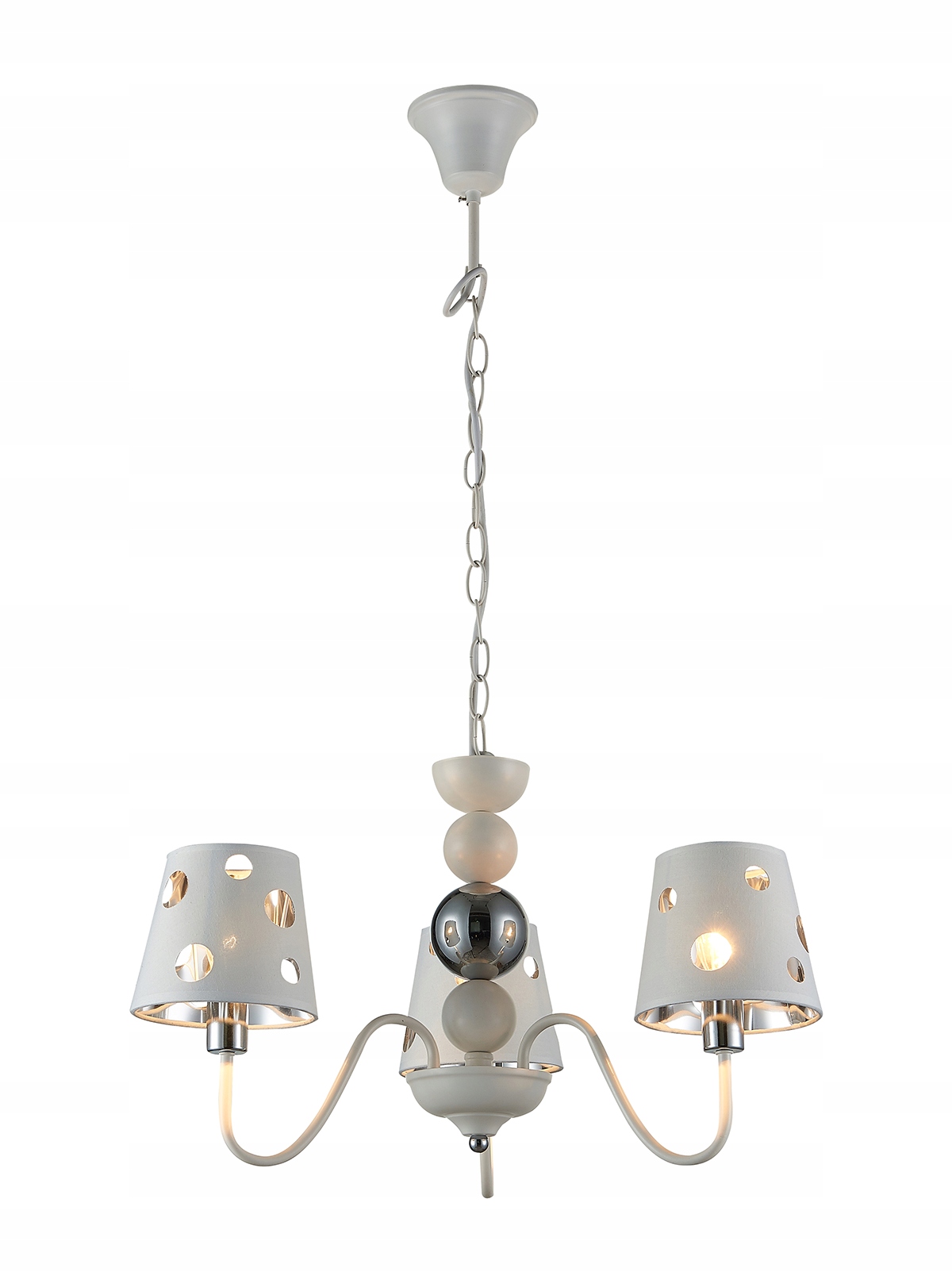 Klasická závěsná stropní lampa Lustr, tkanina