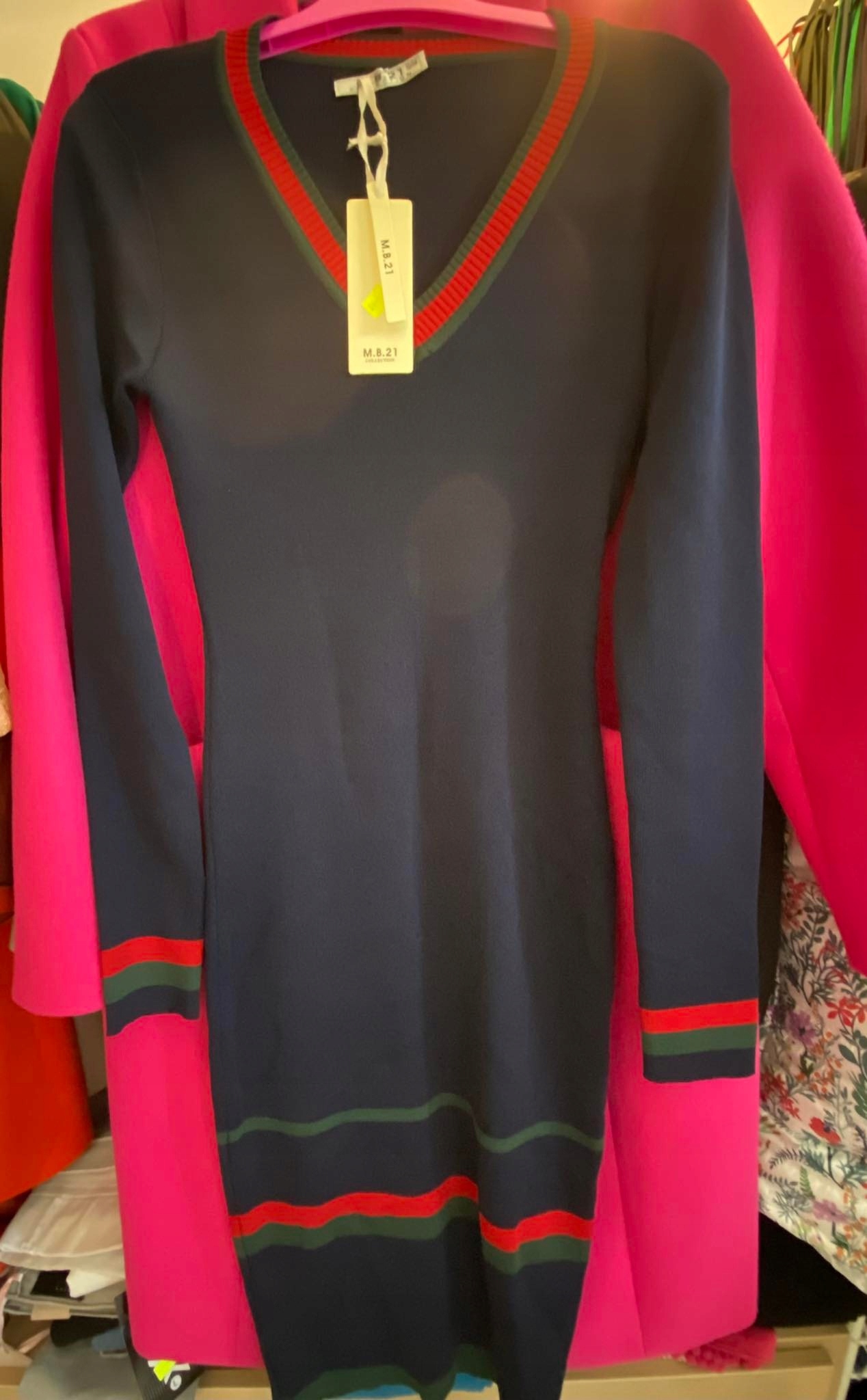 Šaty M.B.21 Collection Barva Tmavě modrá vel S/m