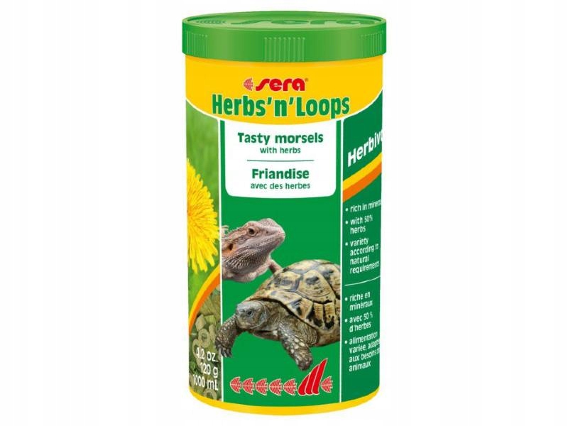 Sera Herbs'n'Loops krmivo pro želvy 1000 ml