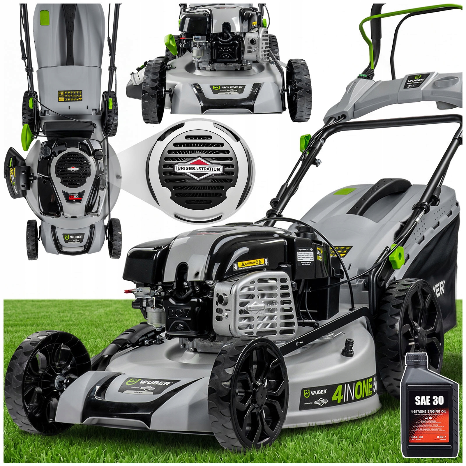Kosiarka Spalinowa Do Trawy Briggs & Stratton Napęd Start Na Przycisk 56 CM