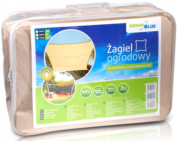 Żagiel Przeciwsłoneczny Zacieniacz Ogrodowy 5x5m