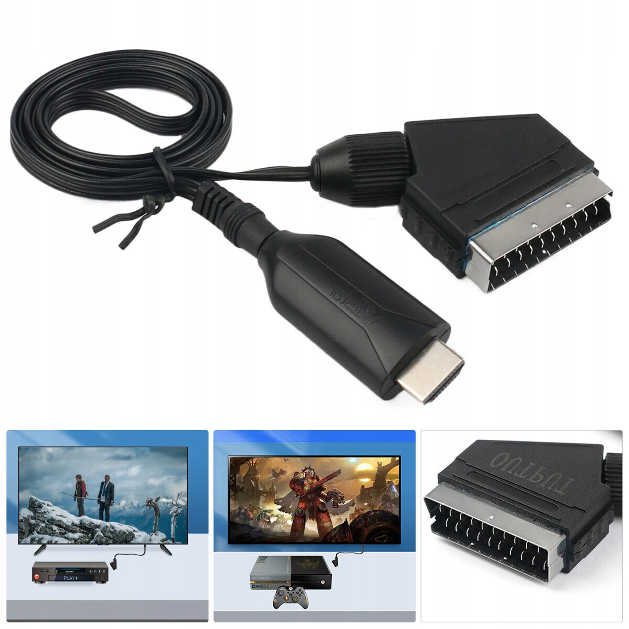 ADAPTER KONWERTER ZŁĄCZE HDMI DO NA SCART FULL HD Sklep, Opinie, Cena w Allegro.pl