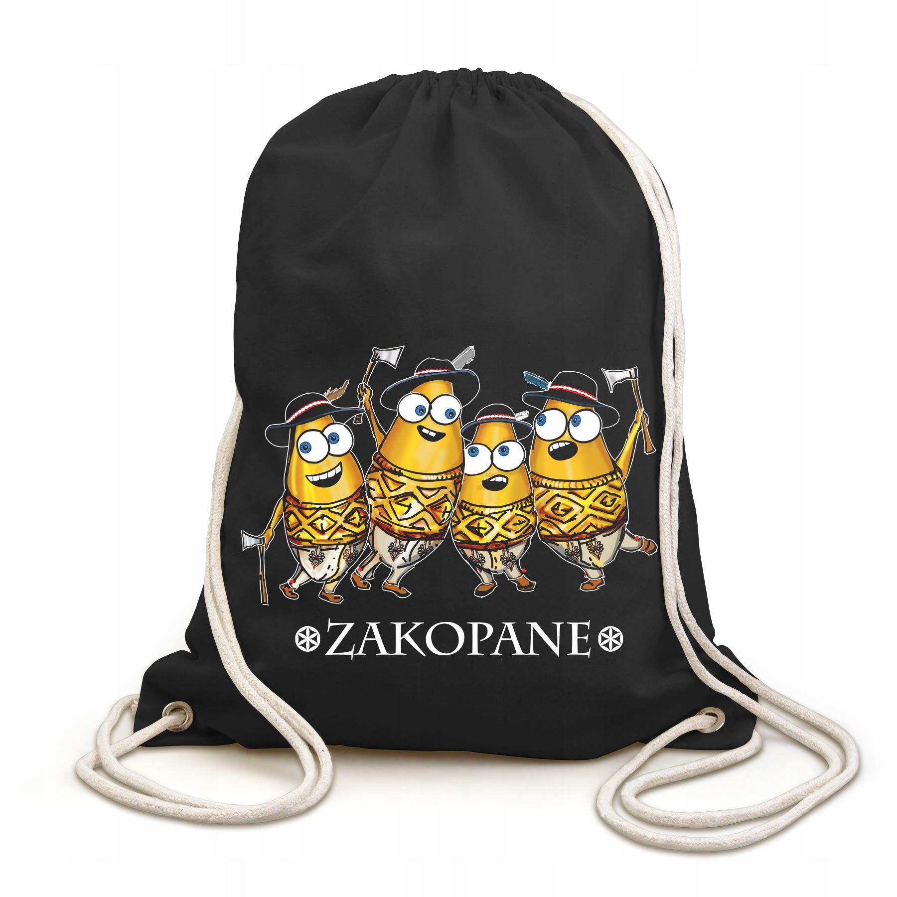 

Plecak Worek Zakopane Oscypki, czarny