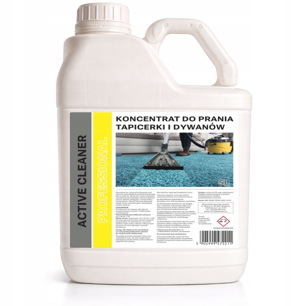 Extrakční prací prostředek na čalounění 5 l – pro prací vysavač, pohovku