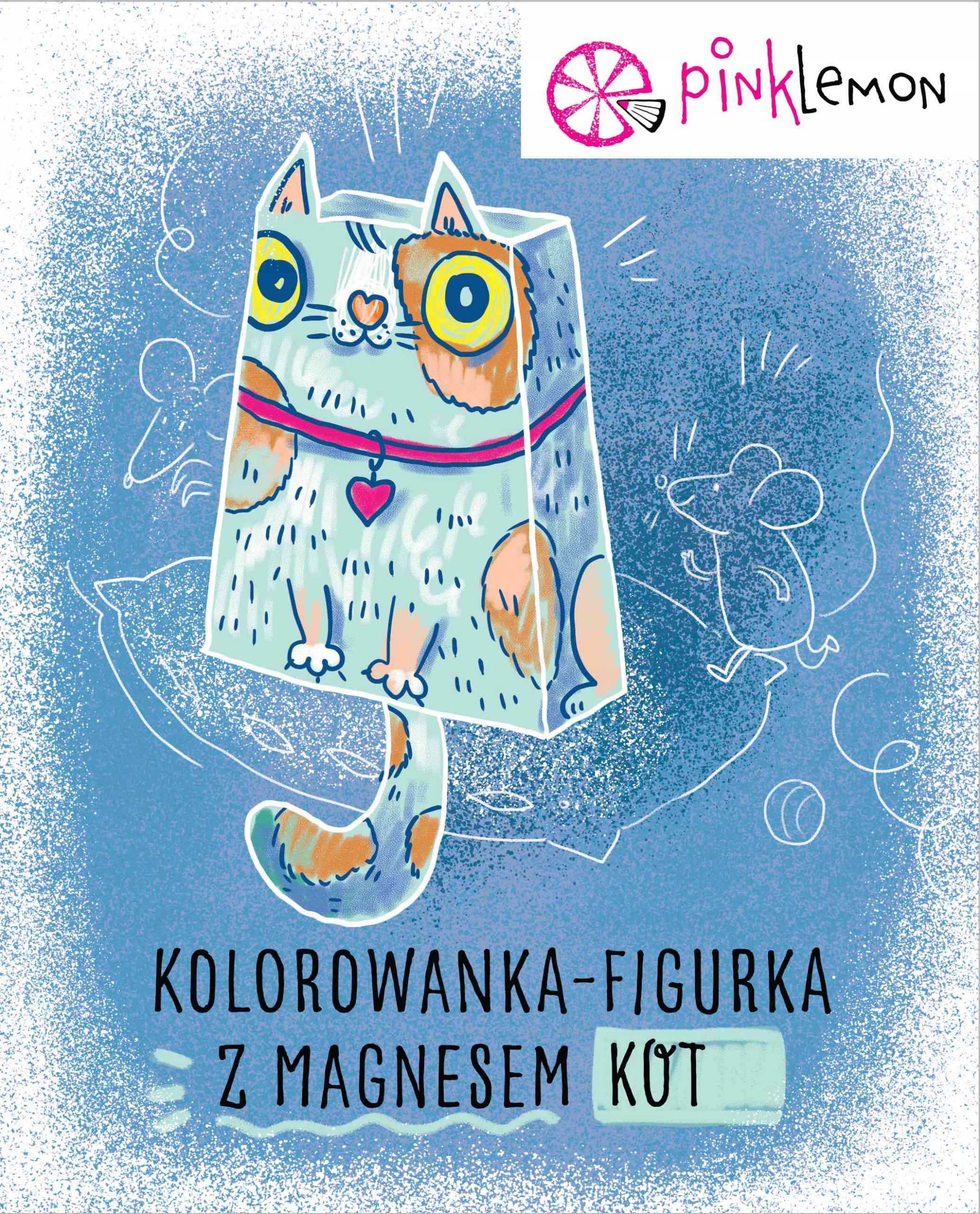 

Figurka z magnesem zwierzak do kolorowania Kot