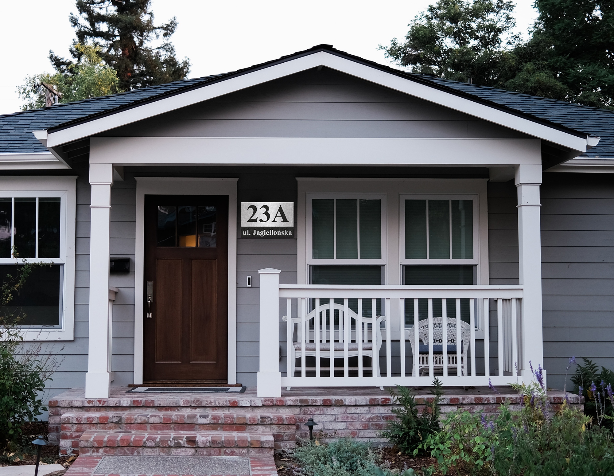 TABLICZKA ADRESOWA NA DOM, PŁOT- NUMER DOMU, ADRES Szerokość produktu 20 cm