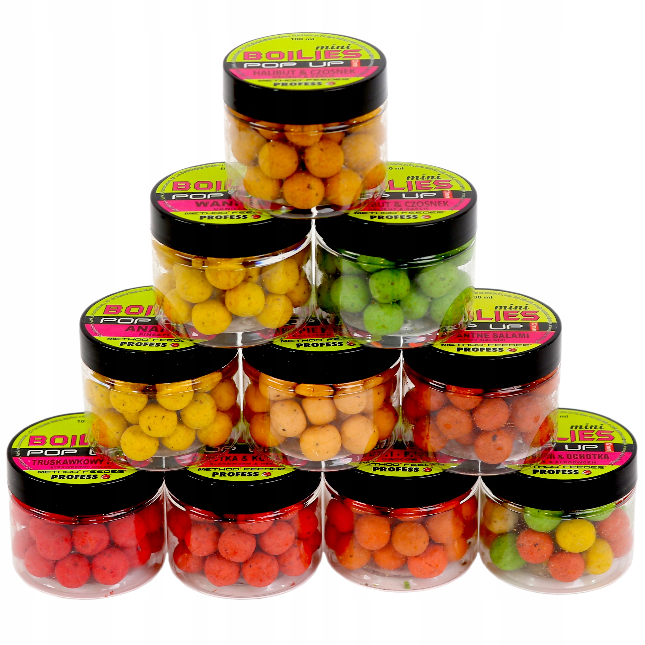 Mix 10x Kulki Proteinowe Pop-up 12mm Profess