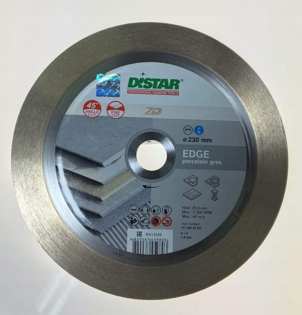 Kotouč Distar Edge 230 mm, řezání 45 stupňů