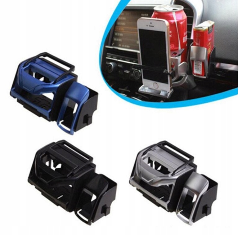 Uchwyt na KUBEK TELEFON i PAPIEROSY 3w1 do samochodu do kratki 3 KOLORY Producent inny