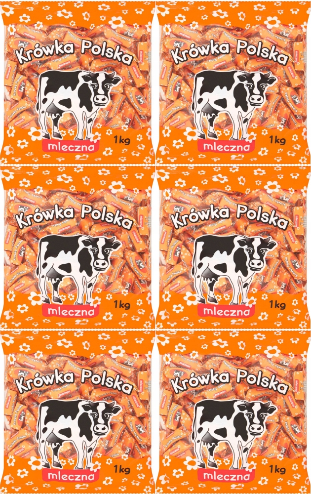 Jedność Cukierki Krówka Polska Mleczna 1 kg x6