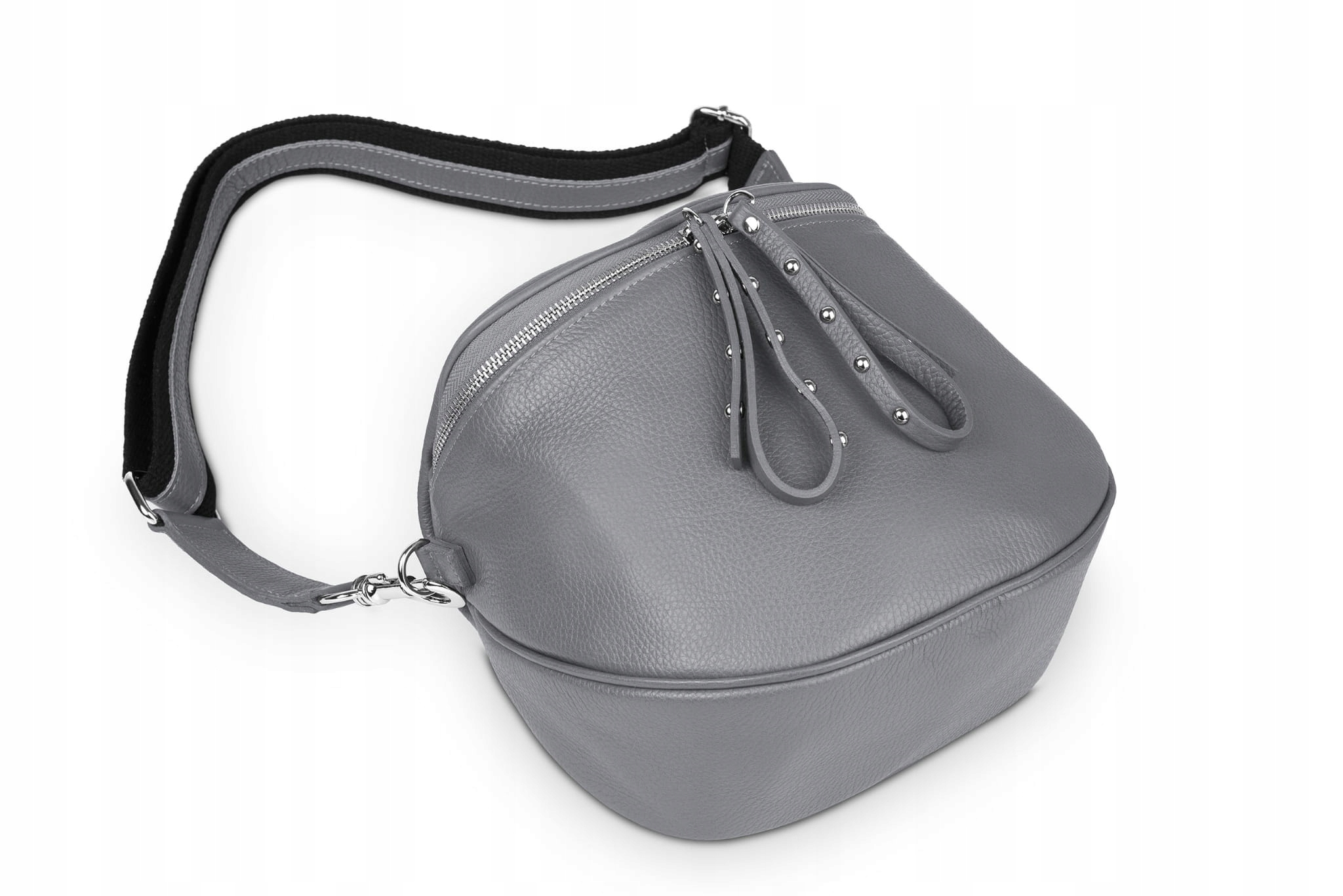 Kožená kabelka Vera Pelle Misio Antracit